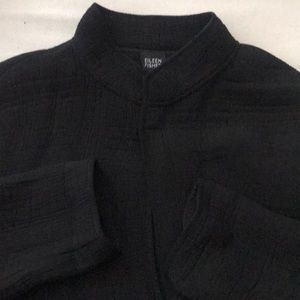Eileen Fisher black silk jacket, L